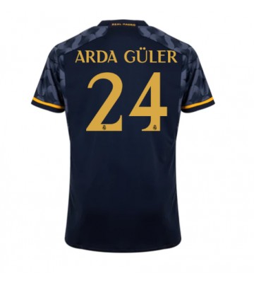 Real Madrid Arda Guler #24 Vieraspaita 2023-24 Lyhyet Hihat