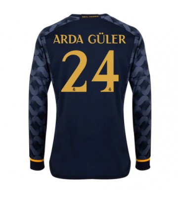 Real Madrid Arda Guler #24 Vieraspaita 2023-24 Pitkät Hihat