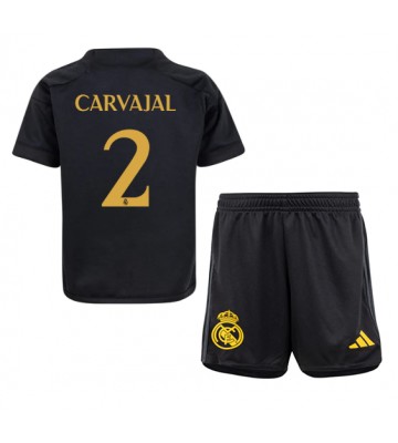 Real Madrid Daniel Carvajal #2 Kolmas Pelipaita Lasten 2023-24 Lyhyet Hihat (+ Lyhyet housut)