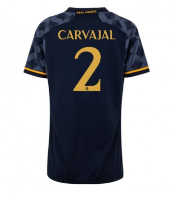 Real Madrid Daniel Carvajal #2 Vieraspaita Naisten 2023-24 Lyhyet Hihat