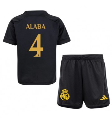 Real Madrid David Alaba #4 Kolmas Pelipaita Lasten 2023-24 Lyhyet Hihat (+ Lyhyet housut)