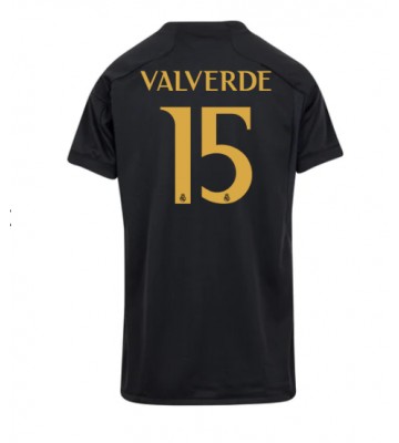 Real Madrid Federico Valverde #15 Kolmaspaita Naisten 2023-24 Lyhyet Hihat