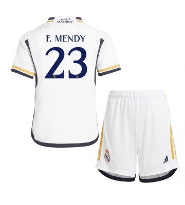 Real Madrid Ferland Mendy #23 Koti Pelipaita Lasten 2023-24 Lyhyet Hihat (+ Lyhyet housut)