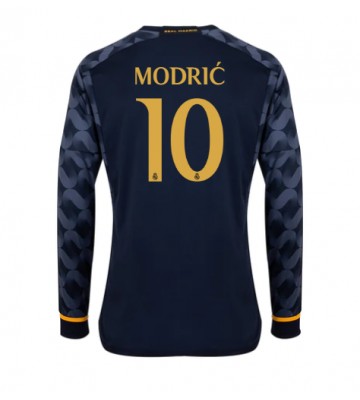 Real Madrid Luka Modric #10 Vieraspaita 2023-24 Pitkät Hihat