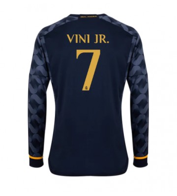 Real Madrid Vinicius Junior #7 Vieraspaita 2023-24 Pitkät Hihat