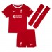 Liverpool Alexis Mac Allister #10 Koti Pelipaita Lasten 2023-24 Lyhyet Hihat (+ Lyhyet housut)